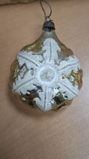 Шар игрушка елочная с росписью СССР