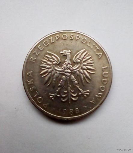 Польша 20 злотых 1988г