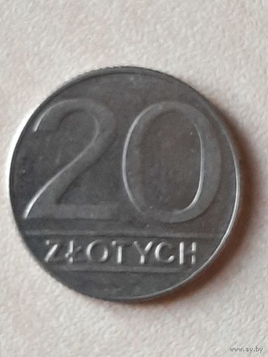 20 Злотых Польша 1989.