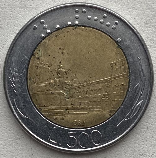 Италия 500 лир 1982 г.