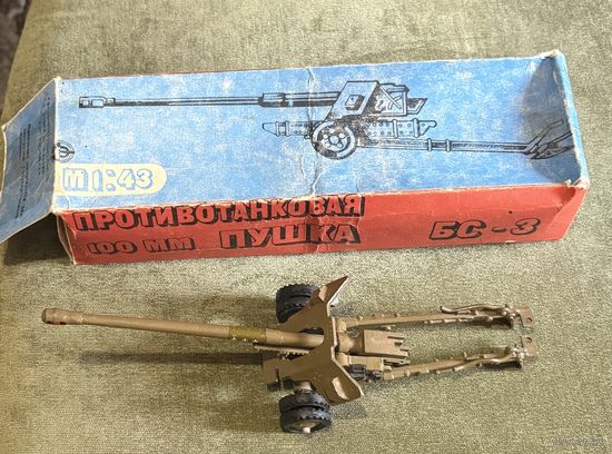 Металлическая игрушка - пушка в родной коробке